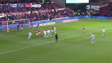Нотингам - Астън Вила 1:1 /първо полувреме/