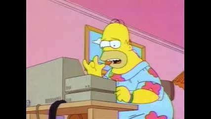 The Simpsons - Homer The Computer Nerd