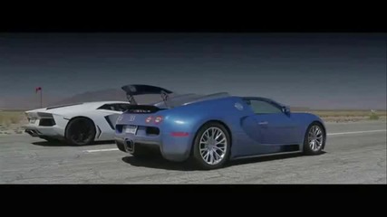 Битка между два звяра-lamborghini Aventador vs Bugatti Veyron Race