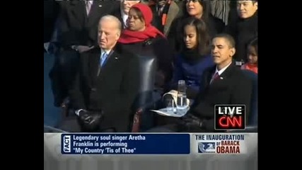 Арета пее на концерта за Барак Обама - Aretha Franklin - My Country Tis Of Thee