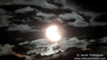 Слънчево затъмнение в Макомб, Илинойс 23.10.2014