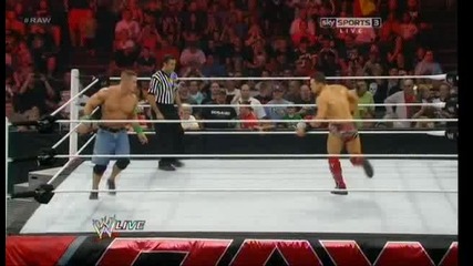 John Cena vs The Miz Raw 27/08/12