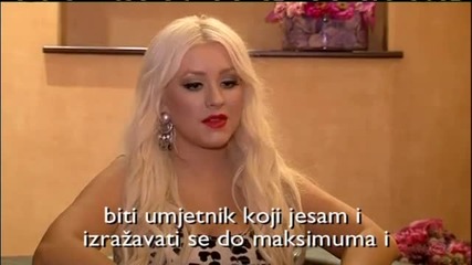 Christina Aguilera talking for her new album
