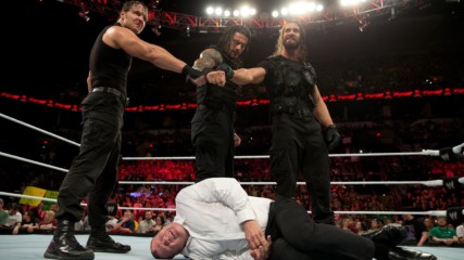 The Shield refuses to obey Kane and The Authority: Raw, March 17, 2014