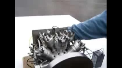 Radial engine 14 Zyl Twin - star