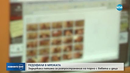 Задържаха петима мъже за разпространение на порнографски клипове с деца