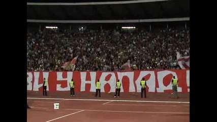 Delije na utakmici Zvezda - Metalac 3:0 12.09.2009 