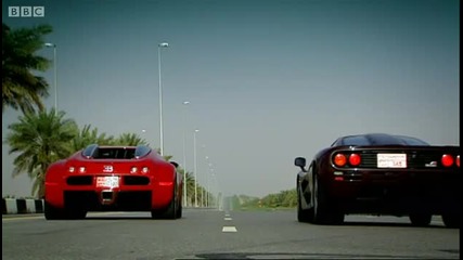Bugatti Veyron vs Mclaren F1 - Top Gear 