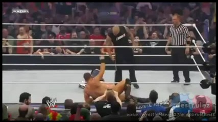 The Rock bottom To john cena