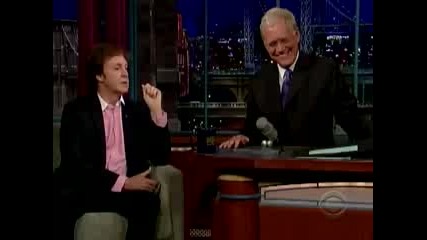 Paul Mccartney on David Letterman - Part 2 of 3