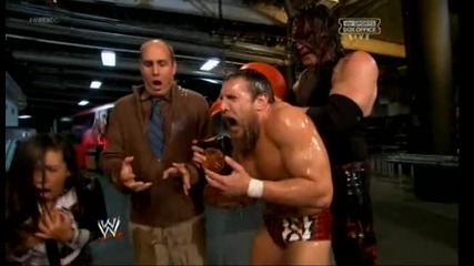 Daniel Bryan, Kane, Aj and Dr. Shelby Backstage