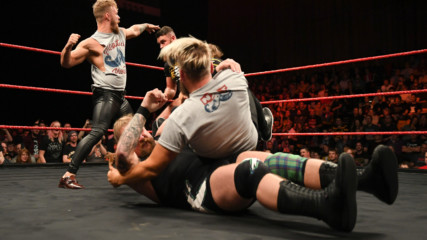 Moustache Mountain & Travis Banks engage The Coffey Brothers & Wolfgang: NXT UK, Dec. 5, 2018