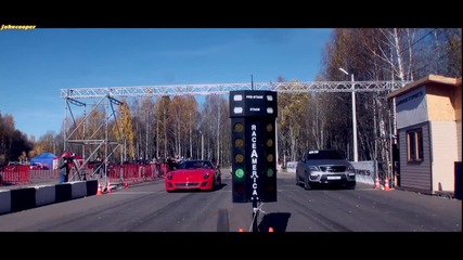 Ferrari 599 Gto vs Mercedes Ml63 Amg Gorilla Racing