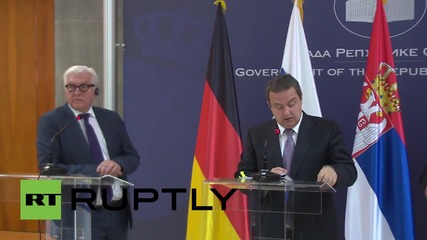 Serbia: Minsk needs to be implemented quicker for sanctions to be lifted - Steinmeier