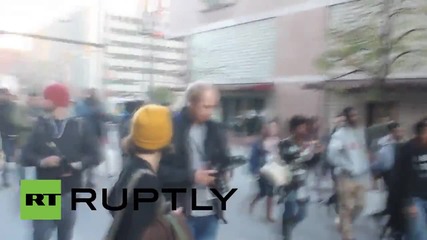 USA: Baltimore protesters flood streets after new police chief announced