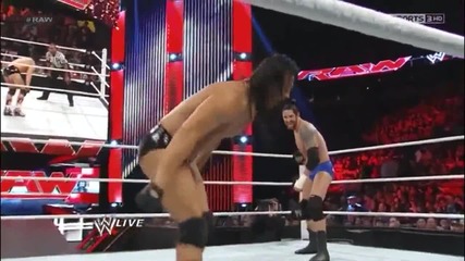 Bo Dallas reverses Wade Barrett Bull Hammer into Scoop Powerslam