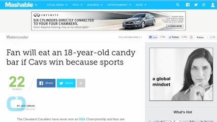 Cleveland Cavaliers Fan Vows to Eat 18 Year Old Candy for Championship