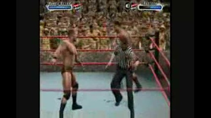 Svr 09 Batista vs Randy Orton Last Man Standing Match part 3