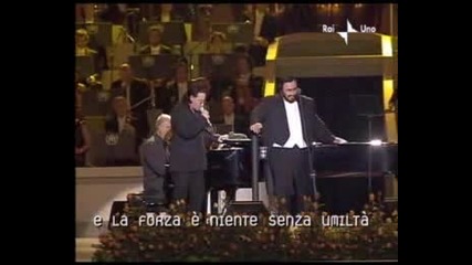 Pavarotti Bono -- Ave Maria (live)