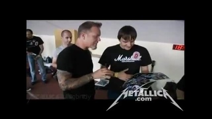 Metallica - Meet And Greet - Sonisphere Sofia 2010 