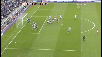Blackburn - Arsenal 0:1 Van Persie Goal 3.5.2010