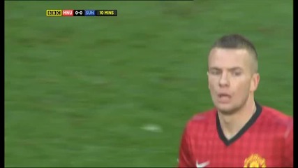 Манчестър Юнайтед – Съндърланд 3-1 / Barclays Premier League 2012-13 / 17 кръг