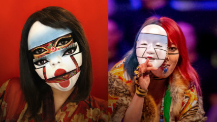 Insane Asuka-inspired makeup for Halloween