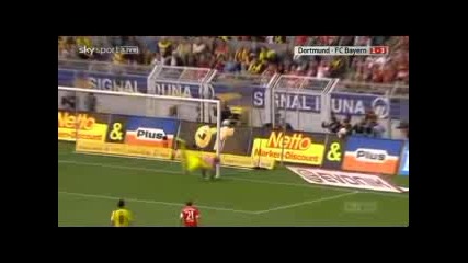 Franck Ribery Unikalen Goal Dortmund - Bayern Munich 1 - 3 (1 - 5 12/09/2009) 