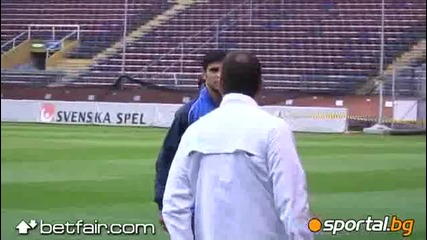 Левски тренира в Стокхолм преди мача с Аик 