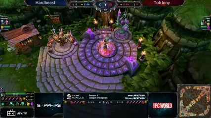 Game Ninja: Lol 1vs1 Hardbeast vs Tobjony