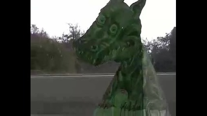 Paper dragon illusion