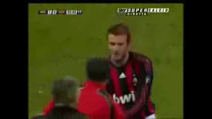 Gol Beckham - Milan - Genoa 1 - 1 - Serie A 21в° Giornata - 28012009 - Video Hq.avi