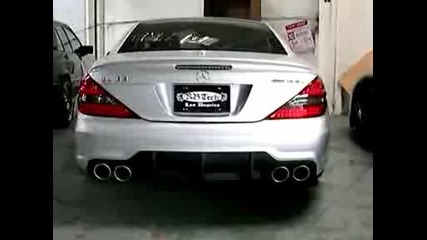 Sl 63 start up sound with Rb Tech exhaust