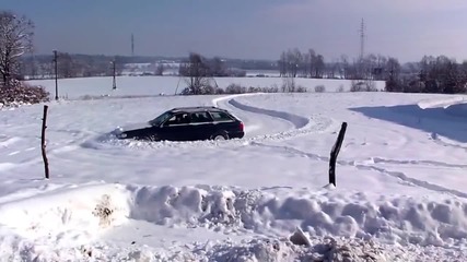 Забавление в пресен сняг с Audi !