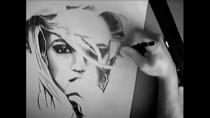 Ето как се рисува Britney Spears 
