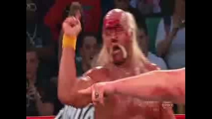 Tna Impact 08.03.10 - Hulk Hogan & Abyss vs Ric Flair & Aj Styles 
