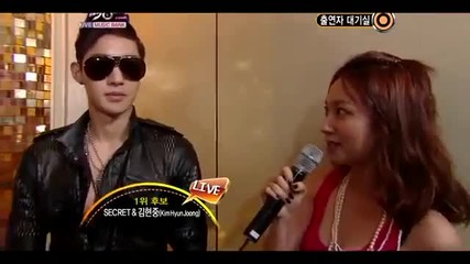 Kim Hyun Joong + Secret - Back Stage (june 24, 2011)