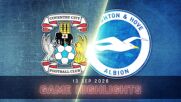 Coventry City Football Club vs. Brighton - Condensed Game