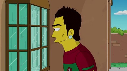 Cristiano Ronaldo on The Simpsons *hd*