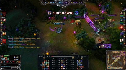 Amazing Quadra Kill Katarina 1vs4