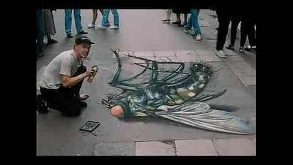 Невероятни Рисунки Върху Асфалт..