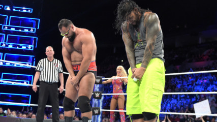 Jimmy Uso and Rusev channel WWE Hall of Famer Rikishi with mid-match dance-off