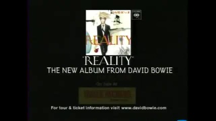 David Bowie 2003 Reality commercial