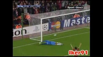 Ливърпул - Псв 3:1 Стивън Джерард Гол
