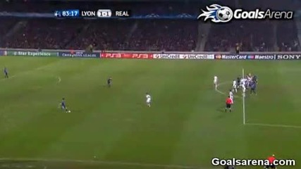 Лион 1:1 Реал Мадрид 22.02.2011 - Гол на Гомис! 