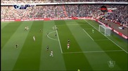 Третият гол за Арсенал срещу Манчестър Юнайтед