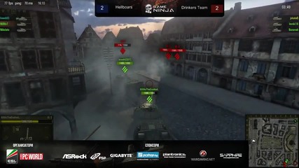 Game Ninja: Wot 3/4 място Hellboars vs Drinkers Team игра 5