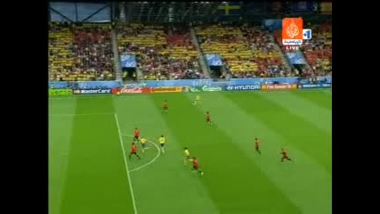 14.06 Швеция - Испания 1:2 Златан Ибрахимович гол