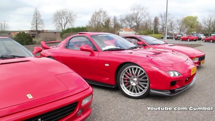 Mazda Rx - 7 Huge flame from exhaust Hd 1080p (1080p)