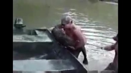 Необичаен начин за ловене на риба
